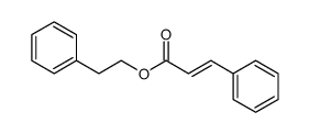 反-肉桂酸苯乙酯结构式