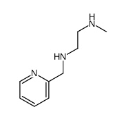 N-methyl-N'-(pyridin-2-ylmethyl)ethane-1,2-diamine结构式