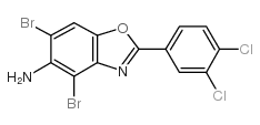 4,6-dibromo-2-(3,4-dichlorophenyl)-1,3-benzoxazol-5-amine Structure