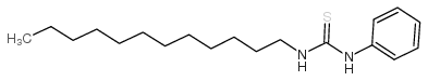 1-十二烷基-3-苯基-2-硫脲结构式