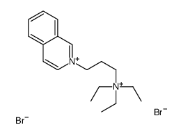 triethyl(3-isoquinolin-2-ium-2-ylpropyl)azanium,dibromide Structure