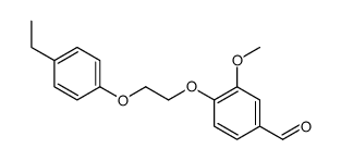 4-[2-(4-ethylphenoxy)ethoxy]-3-methoxybenzaldehyde结构式