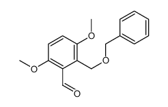 3,6-dimethoxy-2-(phenylmethoxymethyl)benzaldehyde Structure