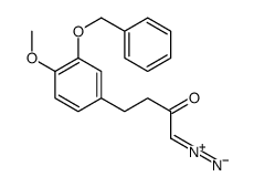 1-diazonio-4-(4-methoxy-3-phenylmethoxyphenyl)but-1-en-2-olate Structure