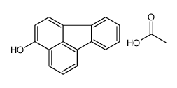acetic acid,fluoranthen-3-ol结构式