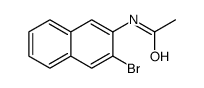 N-(3-bromo-2-naphthyl)acetamide结构式