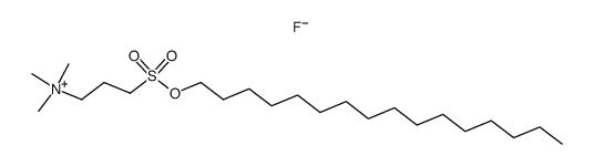 (3-hexadecyloxysulfonyl-propyl)-trimethyl-ammonium, fluoride Structure