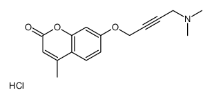7-[4-(dimethylamino)but-2-ynoxy]-4-methylchromen-2-one,hydrochloride Structure