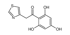 2-(1,3-thiazol-4-yl)-1-(2,4,6-trihydroxyphenyl)ethanone Structure