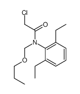 2-chloro-N-(2,6-diethylphenyl)-N-(propoxymethyl)acetamide结构式