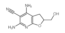 Furo[2,3-b]pyridine-5-carbonitrile,4,6-diamino-2,3-dihydro-2-(hydroxymethyl)- Structure