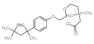 carboxymethyl-dimethyl-[2-[2-[4-(2,4,4-trimethylpentan-2-yl)phenoxy]ethoxy]ethyl]azanium structure