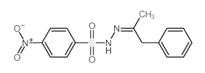 4-nitro-N-(1-phenylpropan-2-ylideneamino)benzenesulfonamide Structure