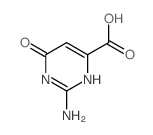 2-氨基-6-羟基嘧啶-4-羧酸结构式