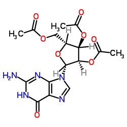 2',3',5'-Triacetylguanosine Structure