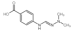 Benzoic acid, 4-[[(dimethylamino)iminomethyl]amino]- (9CI)结构式