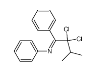 N-1-(2,2-Dichlor-3-methyl-1-phenyl-butyliden)-anilin结构式
