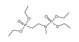 diethyl (2-(diethoxyphosphoryl)ethyl)(methyl)phosphoramidate结构式