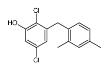 2,5-dichloro-3-[(2,4-dimethylphenyl)methyl]phenol结构式