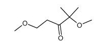 1,4-dimethoxy-4-methylpentan-3-one结构式