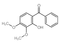 (2-hydroxy-3,4-dimethoxy-phenyl)-phenyl-methanone结构式