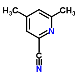 4,6-二甲基吡啶-2-甲腈结构式