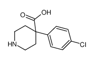 4-(4-氯苯基)-4-哌啶羧酸结构式