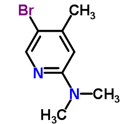 5-Bromo-N,N,4-trimethyl-2-pyridinamine Structure