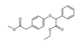 ethyl 2-(4-(2-methoxy-2-oxoethyl)phenoxy)-2-phenylacetate结构式