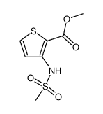 3-(甲磺酰氨基)噻吩-2-甲酸甲酯结构式