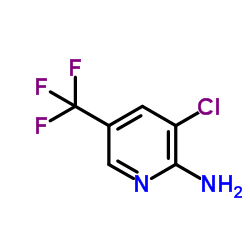 2-氨基-3-氯-5-三氟甲基吡啶结构式