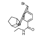 4-[8-azabicyclo[3.2.1]octan-3-ylidene(bromo)methyl]-N-ethylbenzamide结构式