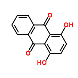 1,4-二羟基蒽醌结构式