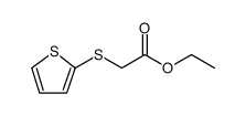 (Thiophen-2-ylsulfanyl)-acetic acid ethyl ester结构式