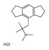 1-(1,2,3,5,6,7-hexahydro-s-indacen-4-yl)-N,N,2-trimethylpropan-2-amine,hydrochloride Structure