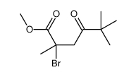 methyl 2-bromo-2,5,5-trimethyl-4-oxohexanoate Structure