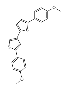 5,5'-bis(4-methoxyphenyl)-2,3'-bithiophene Structure