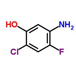 5-氨基-2-氯-4-氟苯酚结构式