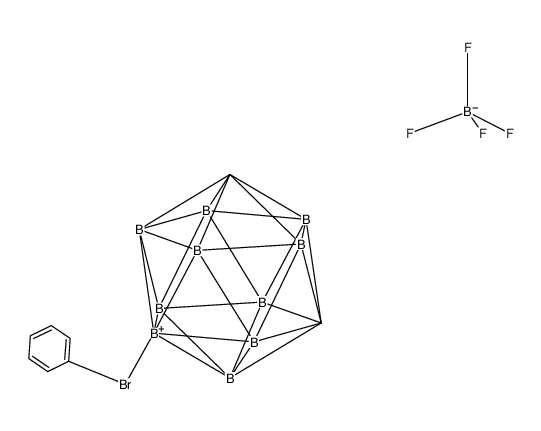 phenyl(m-carboran-9-yl)bromonium tetrafluoroborate Structure