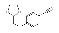 2-(4-氰基-苯氧基甲基)-[1,3]二氧戊环结构式