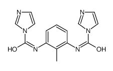 N-[3-(imidazole-1-carbonylamino)-2-methylphenyl]imidazole-1-carboxamide结构式