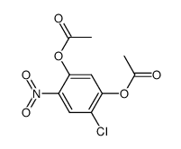 1,5-diacetoxy-2-chloro-4-nitro-benzene结构式