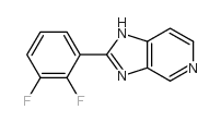 2-(2,3-DIFLUORO-PHENYL)-1H-IMIDAZO[4,5-C]PYRIDINE structure