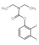 2,3-二碘-N,N-二乙基氨基甲酸苯酯结构式