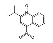 4-nitro-1-oxido-2-propan-2-ylquinolin-1-ium Structure