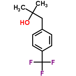 2-甲基-1-(4-(三氟甲基)苯基)丙烷-2-醇结构式