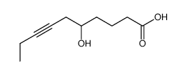 5-hydroxydec-7-ynoic acid结构式