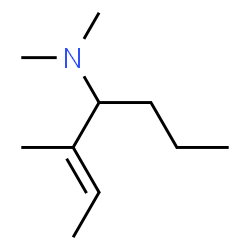 2-Butenylamine,N,N,2-trimethyl-1-propyl- (7CI)结构式