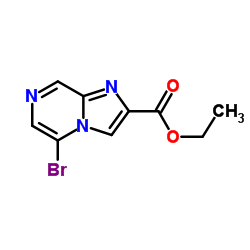 5-溴咪唑并[1,2-a]吡嗪-2-羧酸乙酯结构式