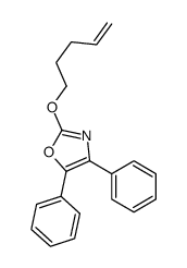 2-pent-4-enoxy-4,5-diphenyl-1,3-oxazole结构式